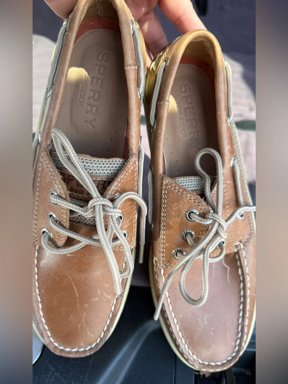 Sperry Men's Tan Leather Boat Shoes